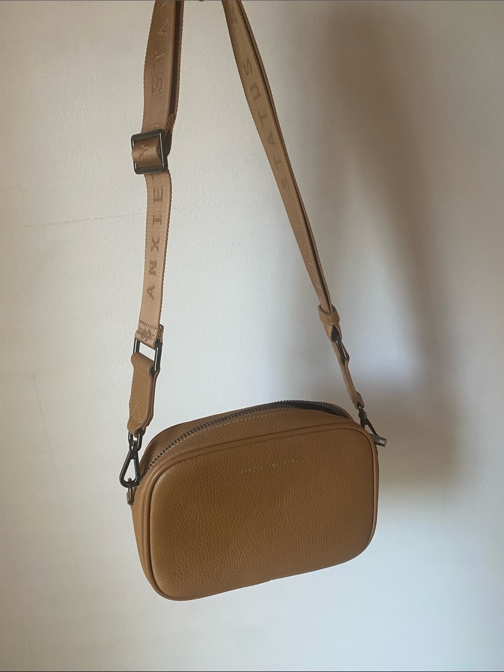 Status anxiety authentic leather bag